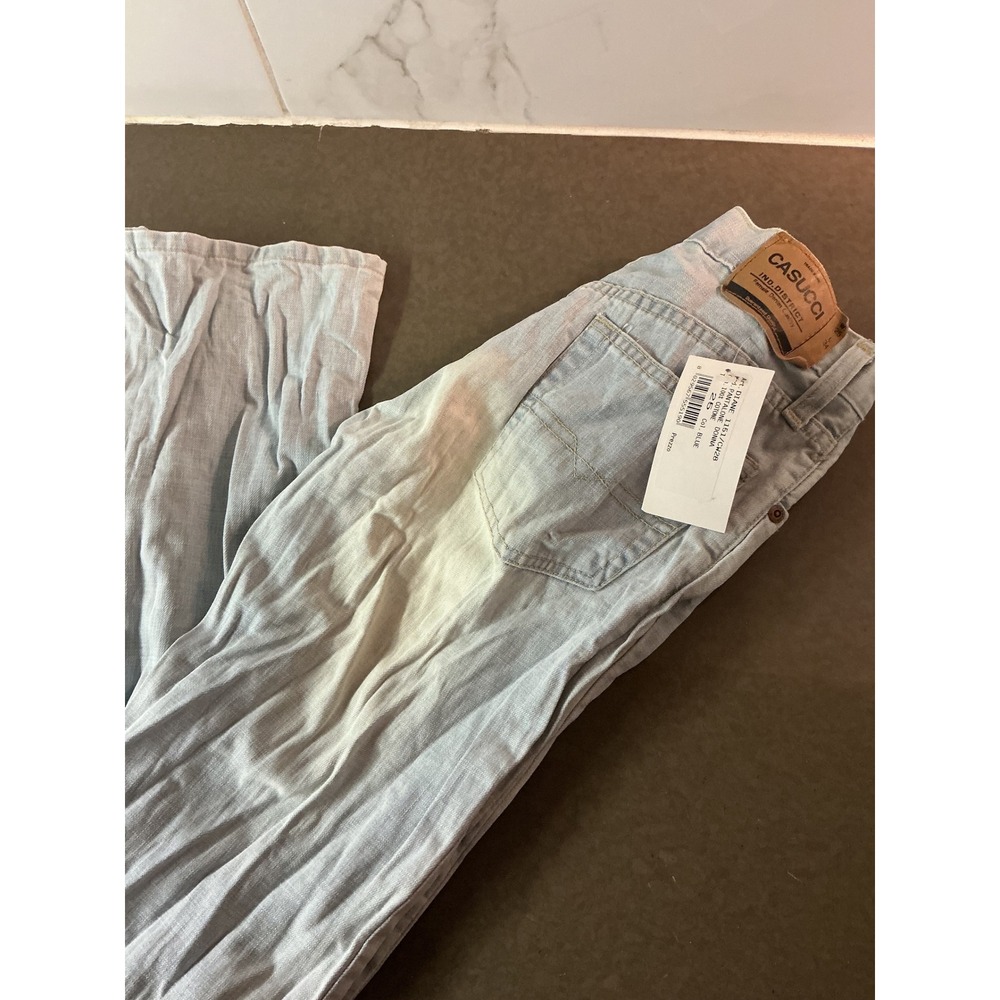 Casucci Women Light Wash Denim Jeans Straight Leg Blue DIANE 1161/CW28 Size 26 - Picture 6 of 7